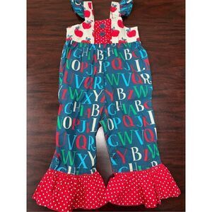 Eleanor Rose Kids Alphabet School Pantsuit Size 2